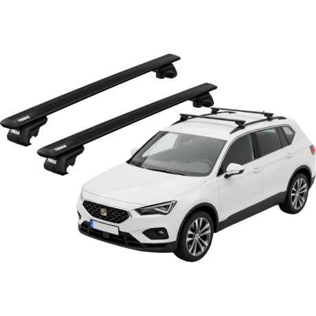 Barras THULE EVO WingBar para autos SEAT Tarraco desde 2019 - 2024 negro