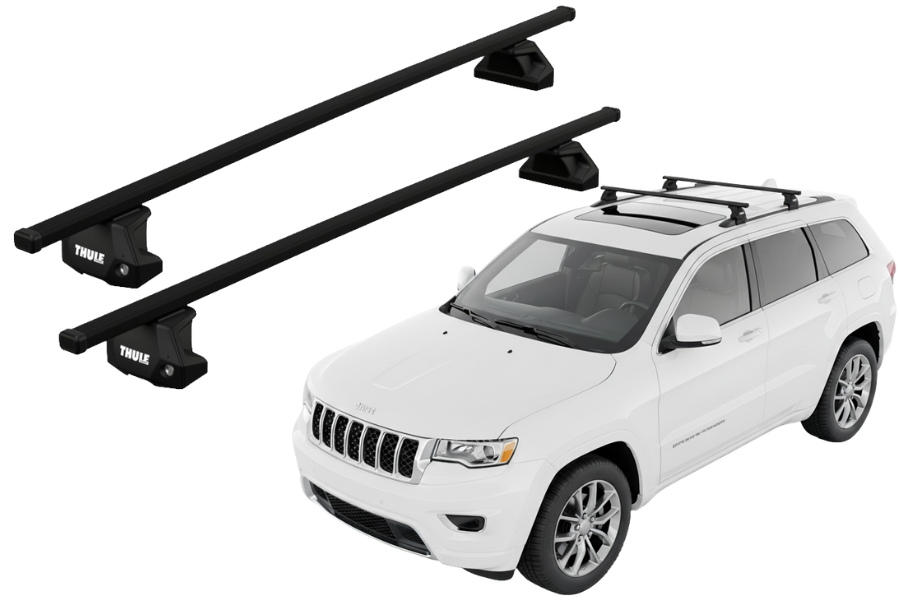 Barras THULE EVO SquareBar para autos JEEP Grand Cherokee 2011 a 2021