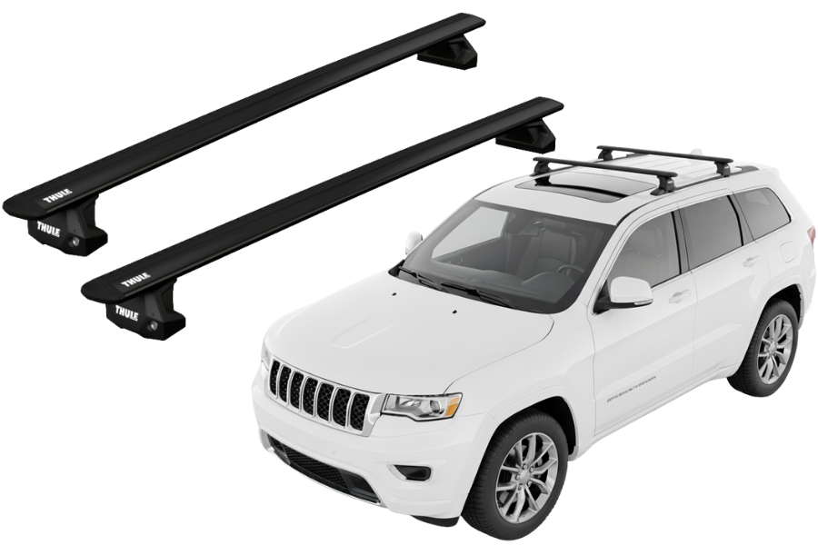 Barras THULE EVO WingBar para autos JEEP Grand Cherokee 2011 a 2021 negro