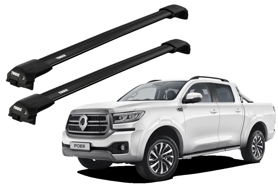 Barras THULE EDGE Flush para GWM Poer desde 2021 negro