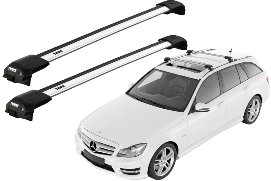Barras THULE EDGE Flush para autos Mercedez Benz C-Class (W204) 2007 a 2014