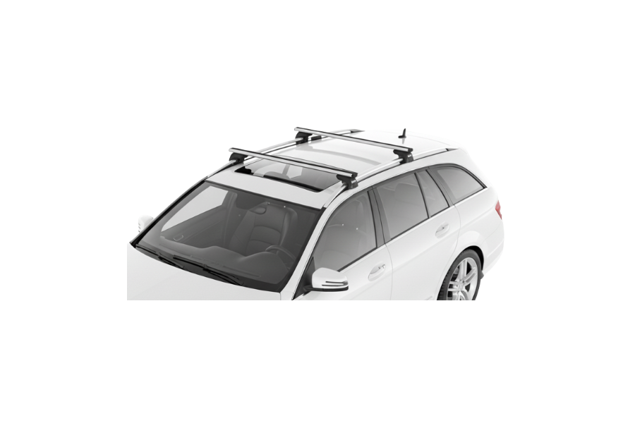 Barras THULE SmartRack XT AluBar para autos MERCEDES BENZ C-Class (W204) 2007 a 2014