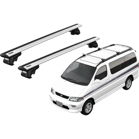 Barras THULE EVO WingBar para autos TOYOTA HiAce Regius 1997 a 2002