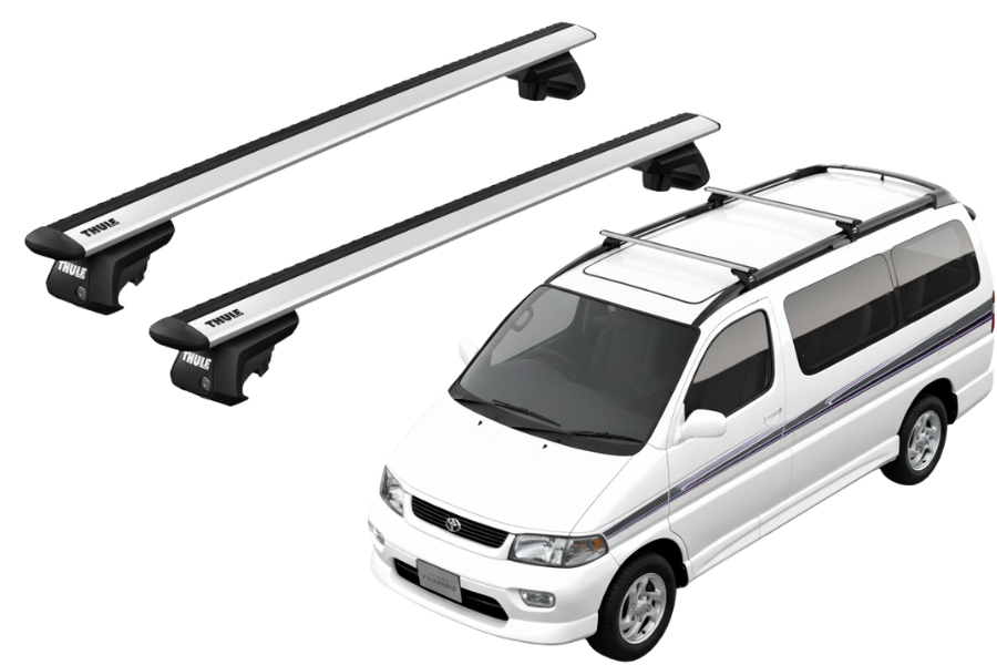 Barras THULE EVO WingBar para autos TOYOTA HiAce Regius 1997 a 2002
