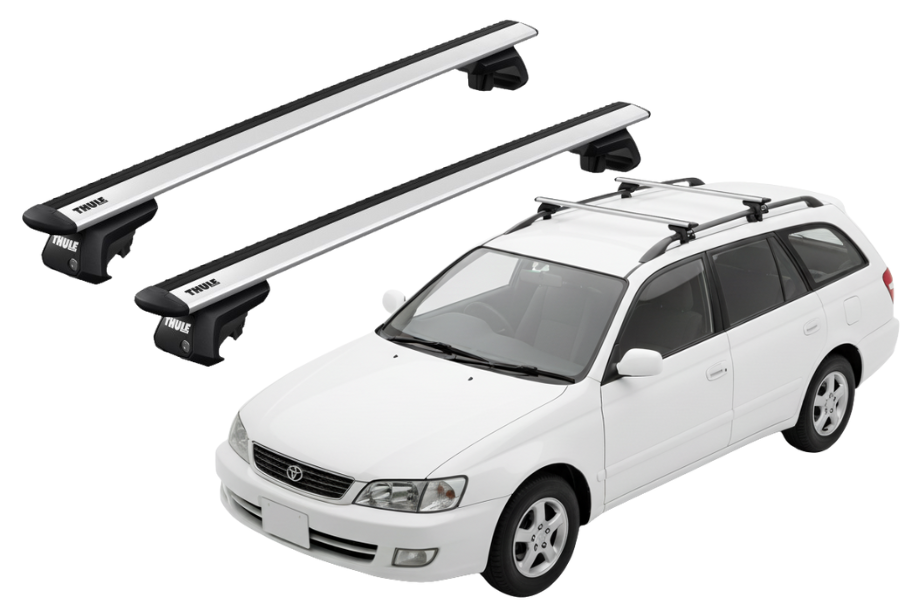Barras THULE EVO WingBar para autos TOYOTA Caldina 1996 a 2001