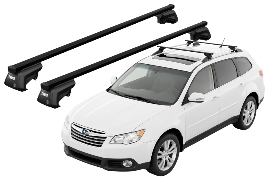 Barras THULE EVO SquareBar para autos SUBARU Tribeca desde 2008