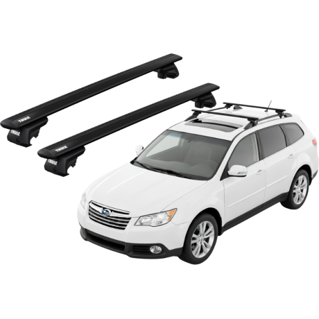 Barras THULE EVO WingBar para autos SUBARU Tribeca desde 2008 negro