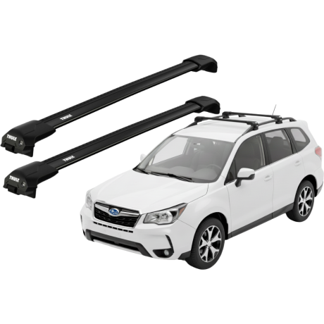 Barras THULE EDGE Flush para autos SUBARU Forester 2013 a 2018 negro