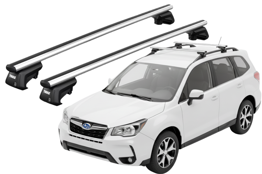 Barras THULE SmartRack XT AluBar para autos SUBARU Forester 2013 a 2018