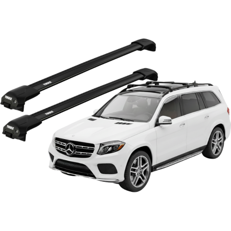 Barras THULE EDGE Flush para autos Mercedes Benz GLS 2016 a 2019 negro