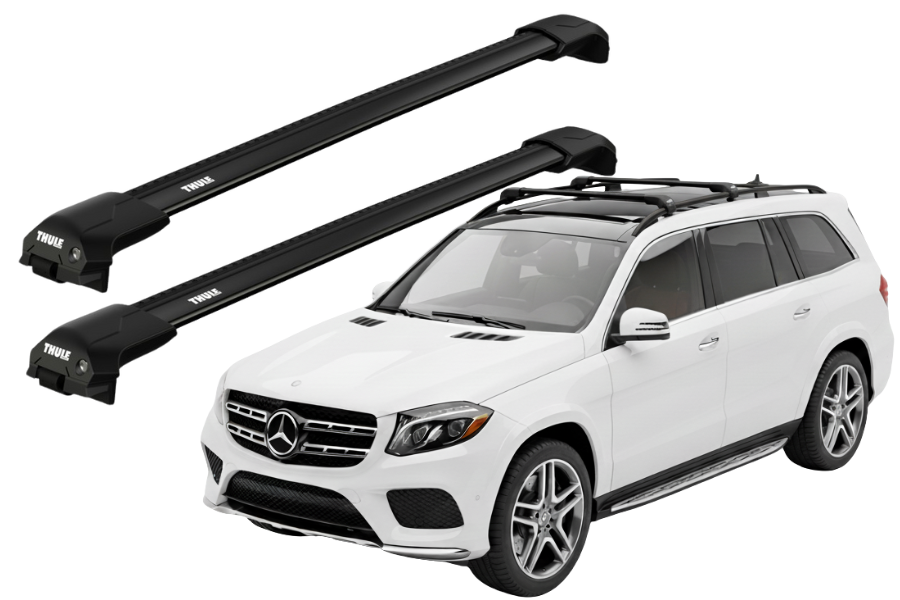 Barras THULE EDGE Flush para autos Mercedes Benz GLS 2016 a 2019 negro