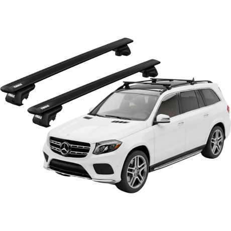 Barras THULE EVO WingBar para autos MERCEDES BENZ GLS (X166) 2016 a 2019 negro