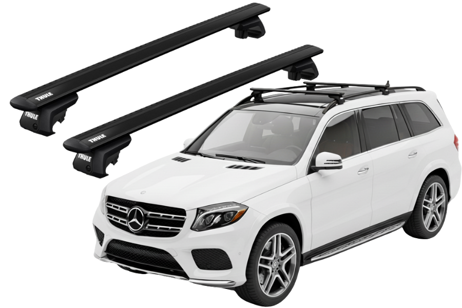 Barras THULE EVO WingBar para autos MERCEDES BENZ GLS (X166) 2016 a 2019 negro