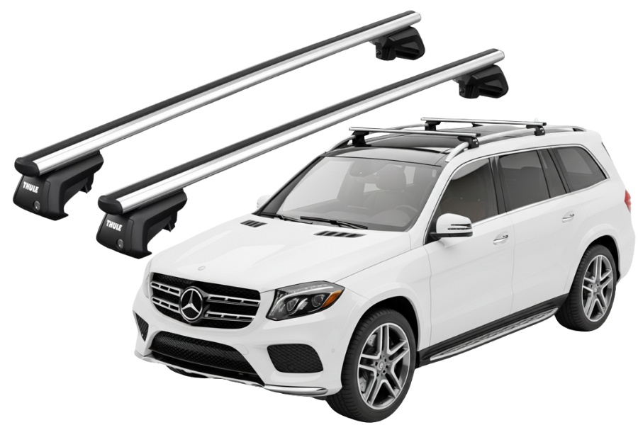 Barras THULE SmartRack XT AluBar para autos MERCEDES BENZ GLS (X166) 2016 a 2019