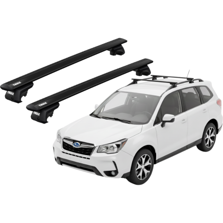 Barras THULE EVO WingBar para autos SUBARU Forester 2013 a 2018 negro