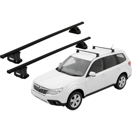 Barras THULE EVO SquareBar para autos SUBARU Forester 2008 a 2012