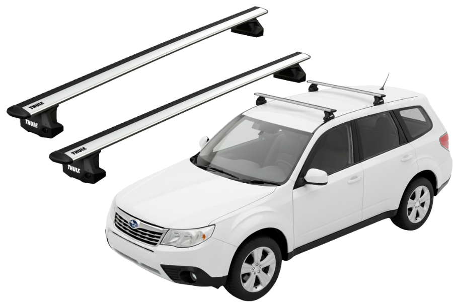 Barras THULE EVO WingBar para autos SUBARU Forester 2008 a 2012