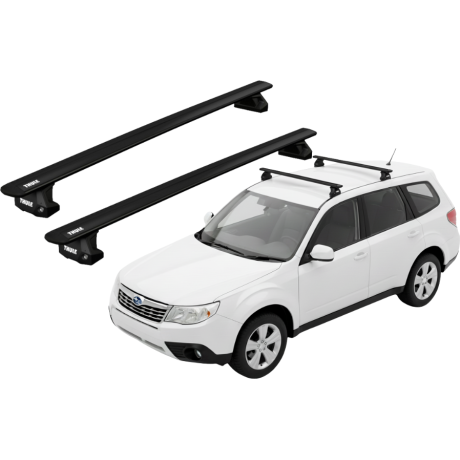 Barras THULE EVO WingBar para autos SUBARU Forester 2008 a 2012 negro
