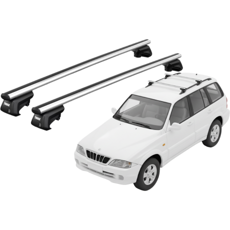 Barras THULE SmartRack XT AluBar para autos SSANGYONG Musso 1996 a 2005