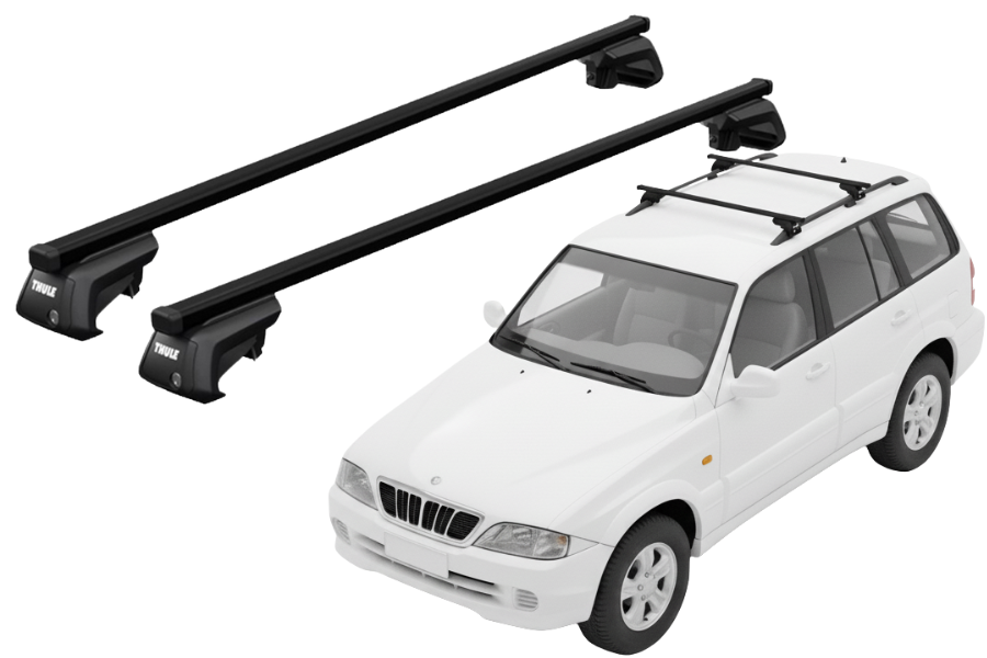 Barras THULE SmartRack XT para autos SSANGYONG Musso 1996 a 2005