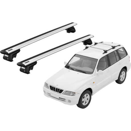 Barras THULE EVO WingBar para autos SSANGYONG Musso 1996 a 2005