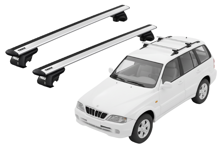 Barras THULE EVO WingBar para autos SSANGYONG Musso 1996 a 2005