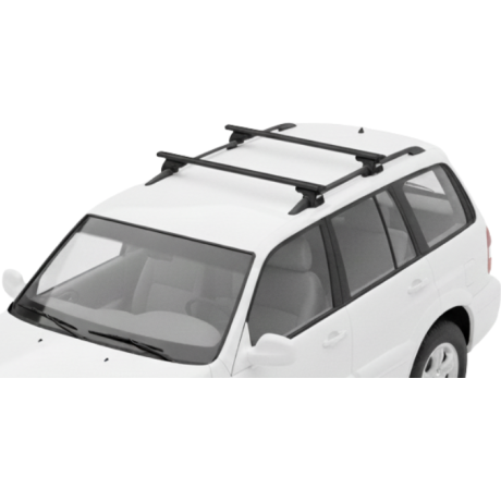 Barras THULE EVO WingBar para autos SSANGYONG Musso 1996 a 2005 negro