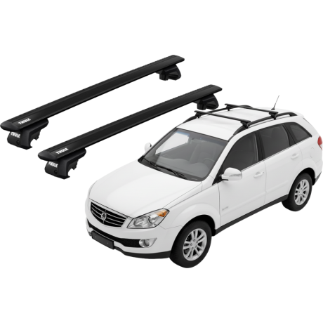 Barras THULE EVO WingBar para autos SSANGYONG Kyron desde 2005 negro