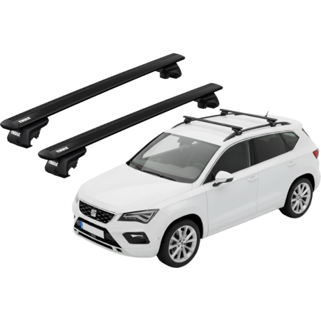 Barras THULE EVO WingBar para autos SEAT Ateca desde 2016 negro