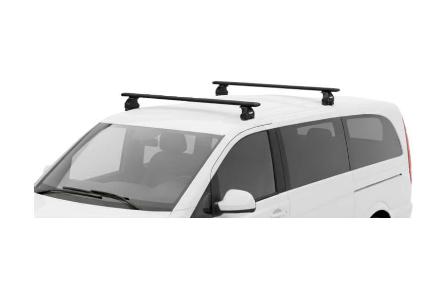 Barras THULE EVO WingBar para Van MERCEDES BENZ Viano desde 2004 al 2014 negro