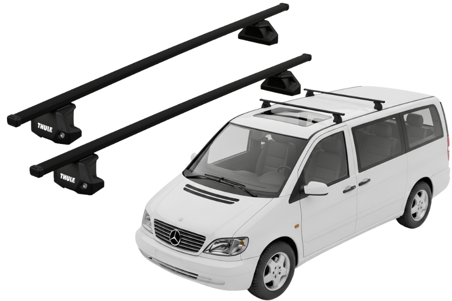 Barras THULE EVO SquareBar para Van MERCEDES BENZ Vito desde 1996 - 2003
