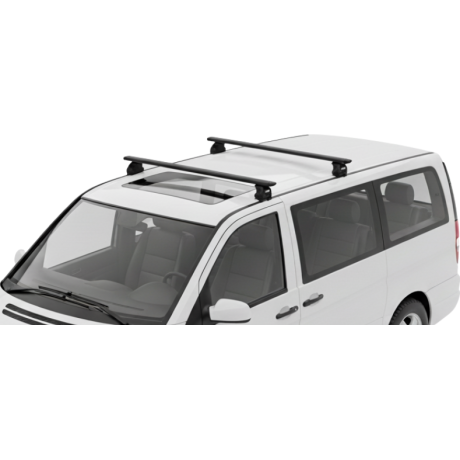 Barras THULE EVO WingBar para Van MERCEDES BENZ Vito desde 1996 - 2003 negro