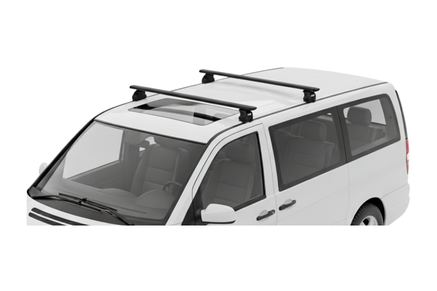Barras THULE EVO WingBar para Van MERCEDES BENZ Vito desde 1996 - 2003 negro
