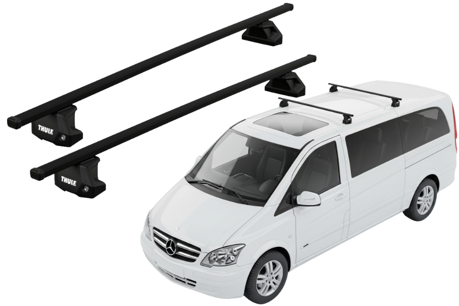 Barras THULE EVO SquareBar para Van MERCEDES BENZ Vito desde 2004 al 2014