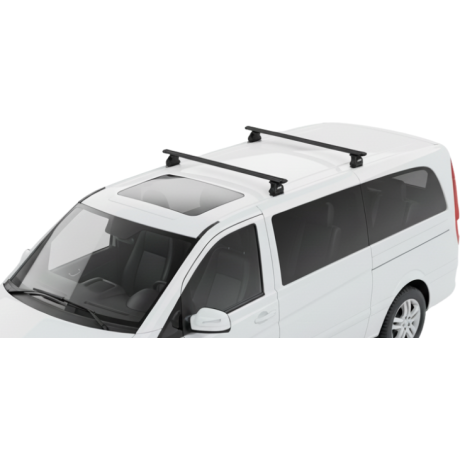 Barras THULE EVO WingBar para Van MERCEDES BENZ Vito desde 2004 al 2014 negro