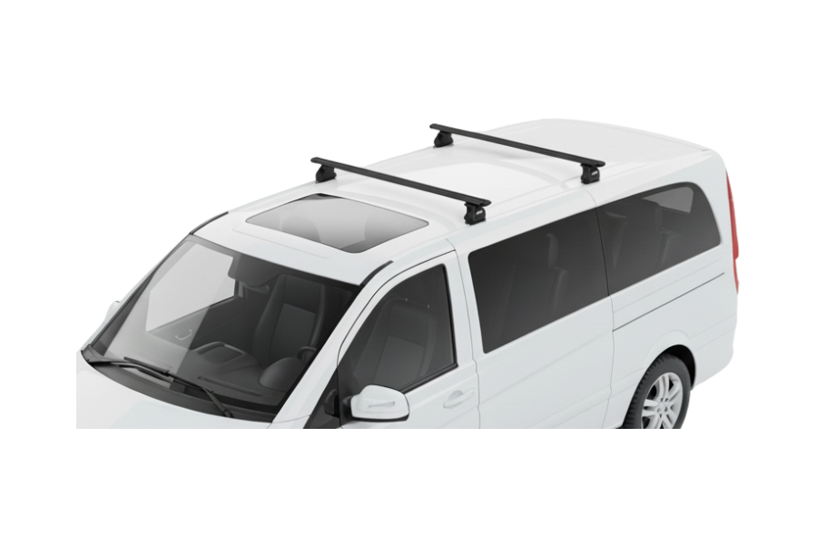 Barras THULE EVO WingBar para Van MERCEDES BENZ Vito desde 2004 al 2014 negro