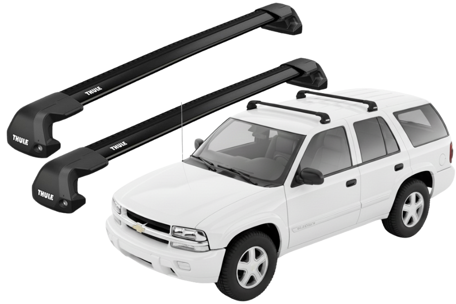 Barras THULE EDGE Flush para autos CHEVROLET TrailBlazer 2002 a 2009 negro