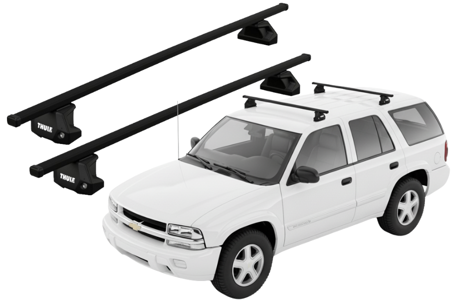 Barras THULE EVO SquareBar para autos CHEVROLET TrailBlazer 2002 a 2009