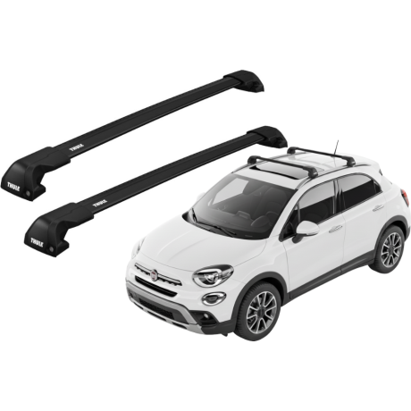 Barras THULE EDGE Flush para autos FIAT 500x desde 2015 negro
