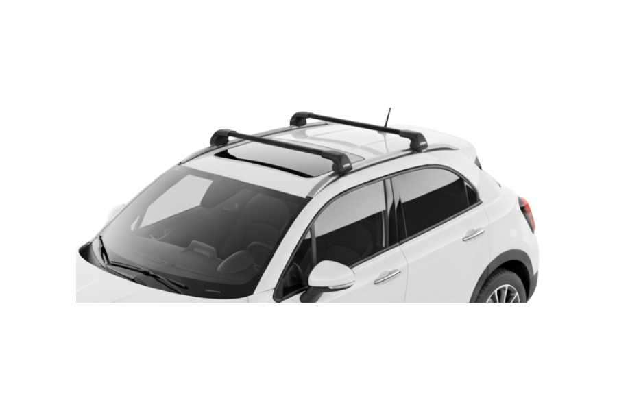Barras THULE EDGE Flush para autos FIAT 500x desde 2015 negro
