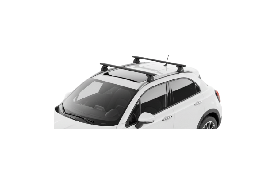 Barras THULE EVO WingBar para autos FIAT 500x desde 2015 negro