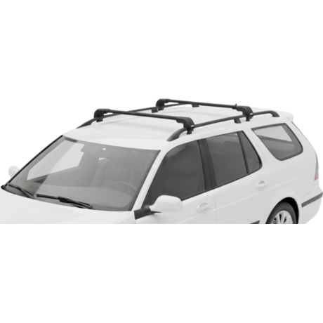 Barras THULE EDGE Flush para autos SAAB 9-5 1998 a 2010 negro