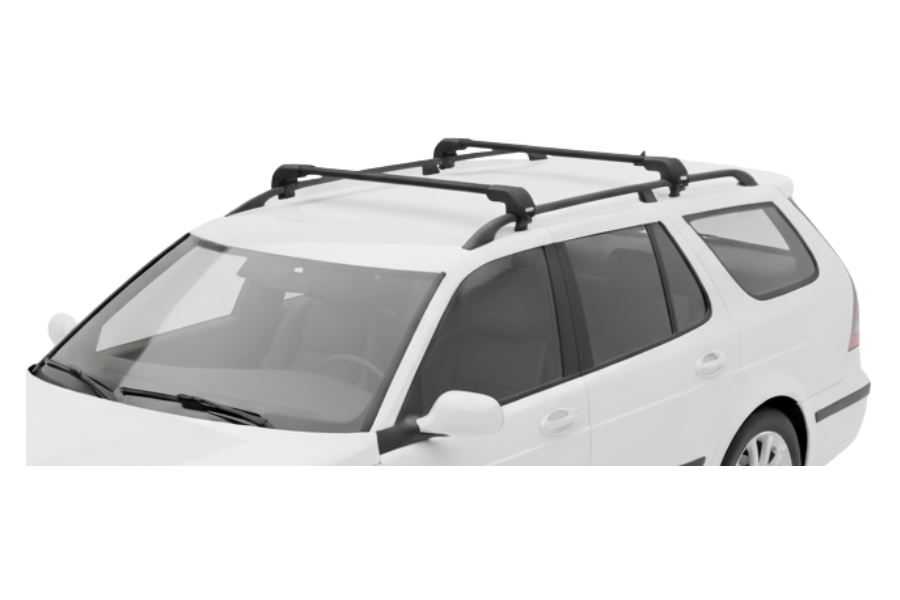Barras THULE EDGE Flush para autos SAAB 9-5 1998 a 2010 negro