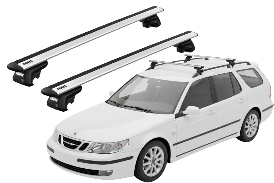 Barras THULE EVO WingBar para autos SAAB 9-5 1998 a 2010