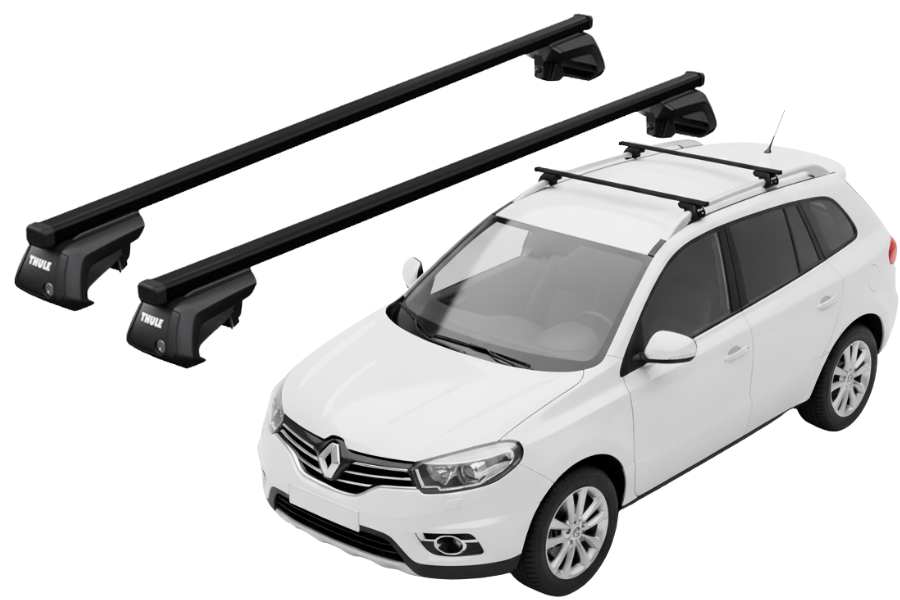 Barras THULE EVO SquareBar para autos RENAULT Koleos 2008 a 2016