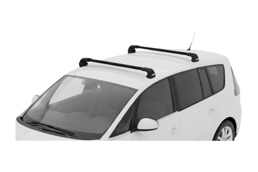 Barras THULE EDGE Flush para autos RENAULT Espace desde 2003-2015 negro