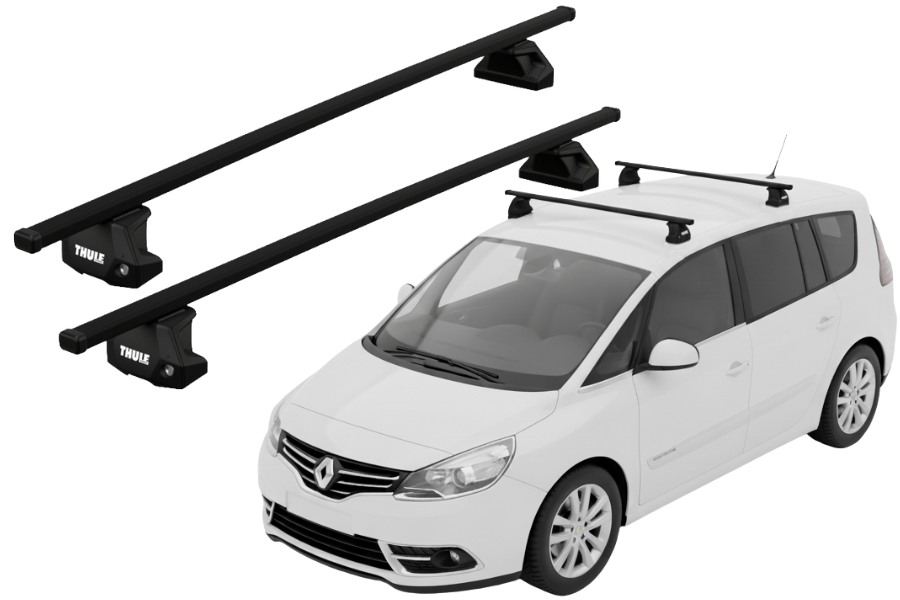 Barras THULE EVO SquareBar para autos RENAULT Espace desde 2003-2015