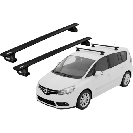 Barras THULE EVO WingBar para autos RENAULT Espace desde 2003-2015 negro