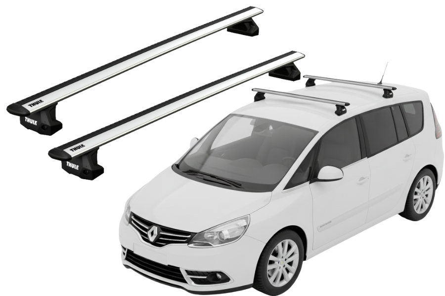 Barras THULE EVO WingBar para autos RENAULT Espace desde 2003-2015