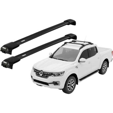 Barras THULE EDGE Flush para camioneta RENAULT Alaskan desde 2018 - 2020 negro